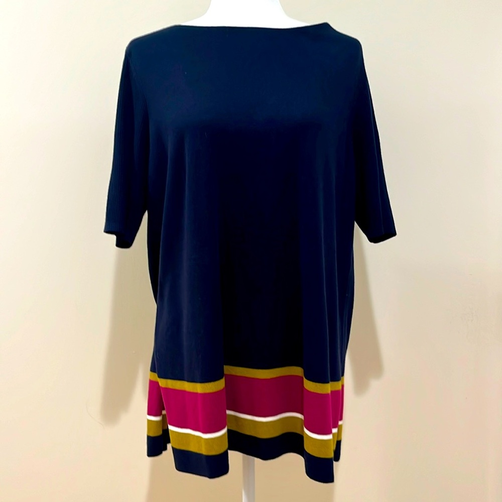 J.Jill Short Sleeve Tunic Sweater